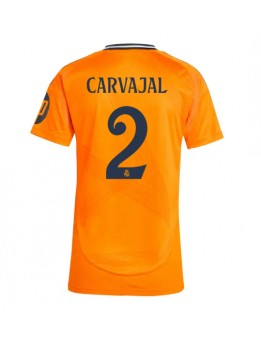 Real Madrid Daniel Carvajal #2 Replika Borta Kläder Dam 2024-25 Kortärmad